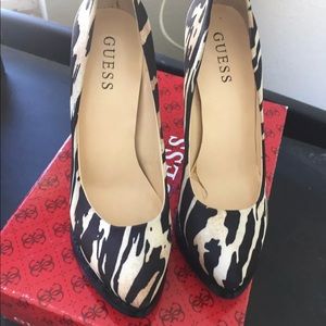 Guess pinstripe shoes